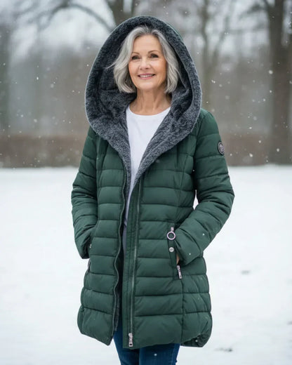 Alma – Quilted Hooded Puffer Coat