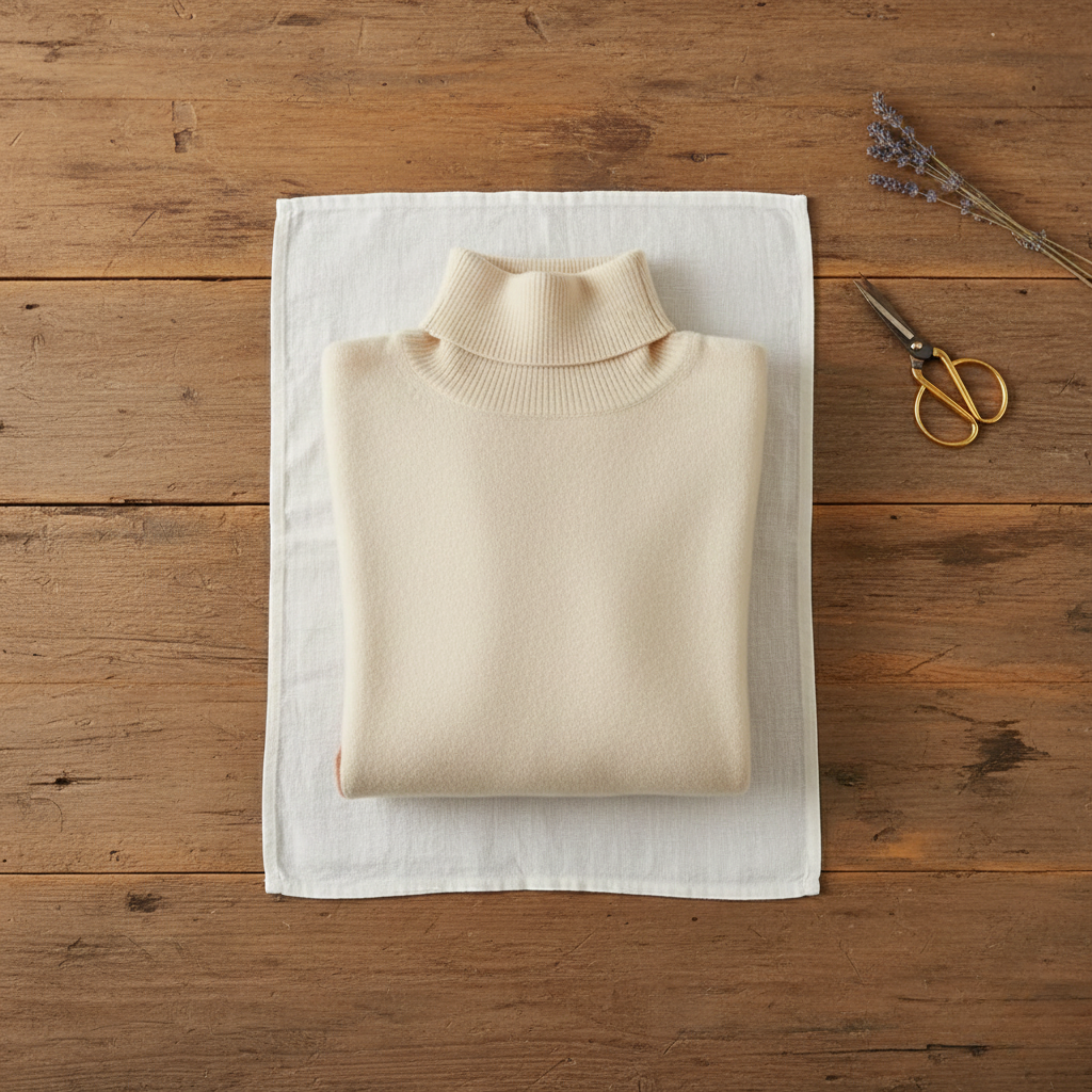 Tracy – Color Block Turtleneck Sweater