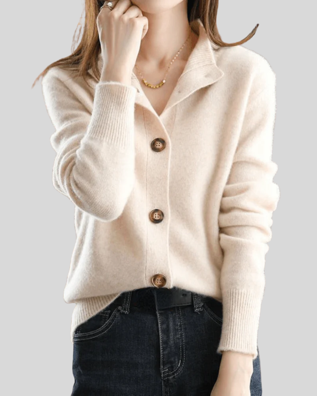 Claudette – Button-Down Knit Cardigan