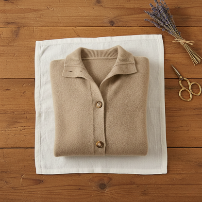 Penny – Button-Up Collared Knit Cardigan