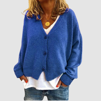Mamie – Relaxed Knit Button-Up Cardigan