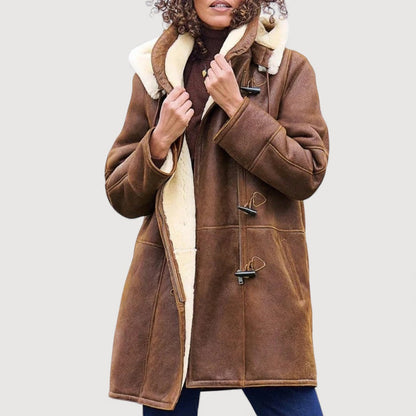 Mandy – Shearling-Look Toggle Coat