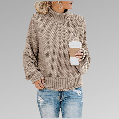 Dawn – Turtleneck Knit Oversized Sweater