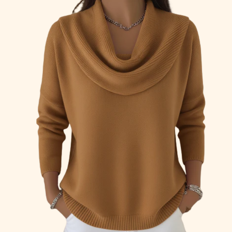 Isadora – Cowl Neck Knit Sweater