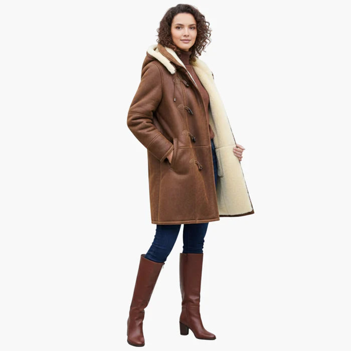Mandy – Shearling-Look Toggle Coat