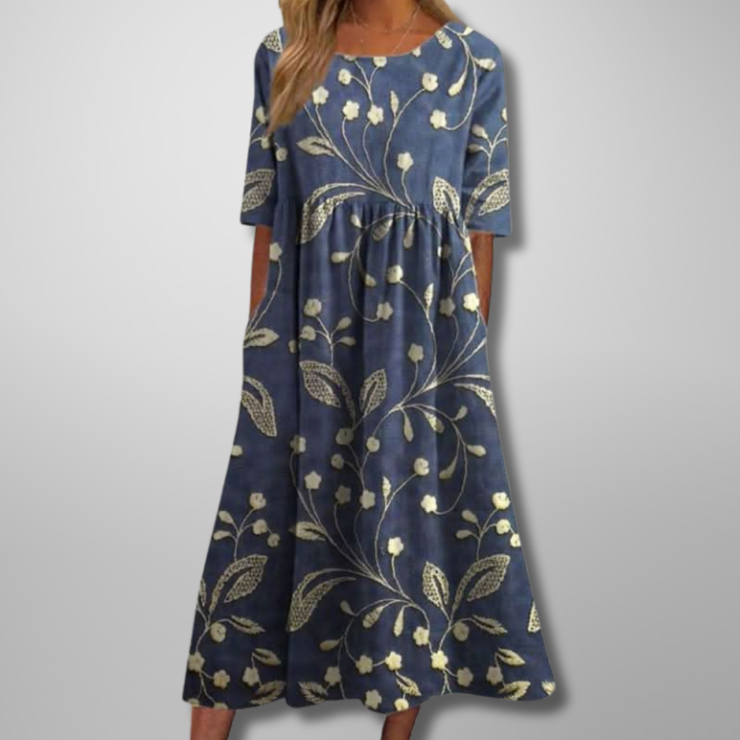 September | Relaxed Floral Midi Dress