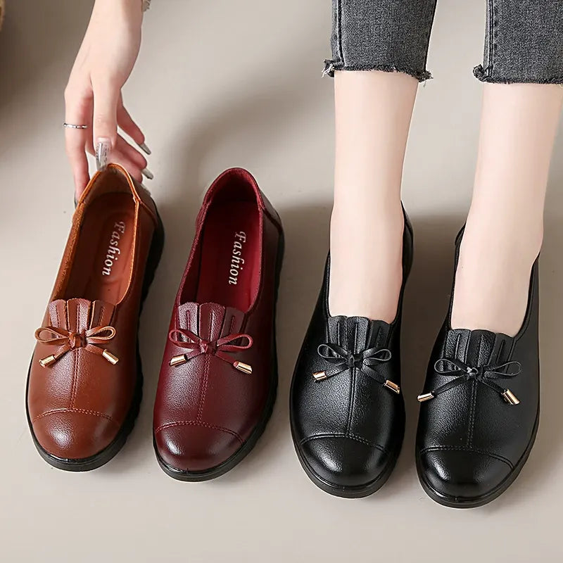 Thelma – Bow Detail Comfort Loafers