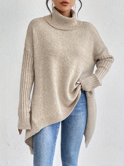 Viola – Turtleneck Oversized Knit Sweater