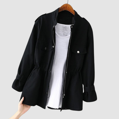 Cheryl – Elastic Waist Utility Jacket