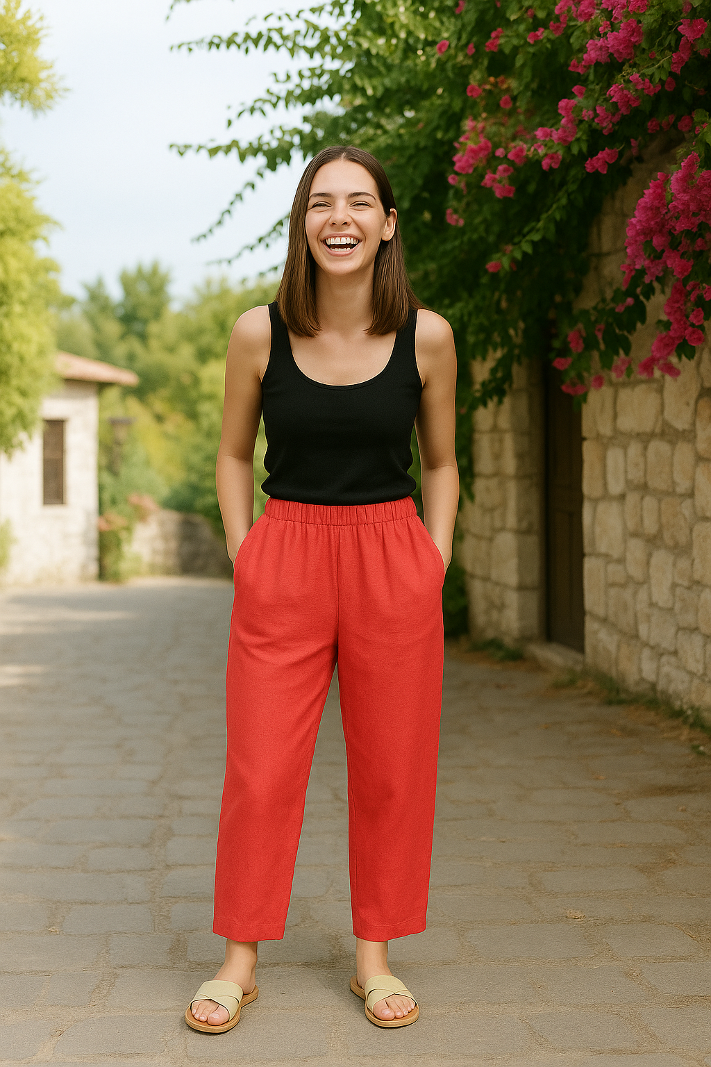 Ola – Relaxed Straight-Leg Everyday Pants
