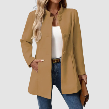 Lindsey – Tailored Stand Collar Elegant Jacket