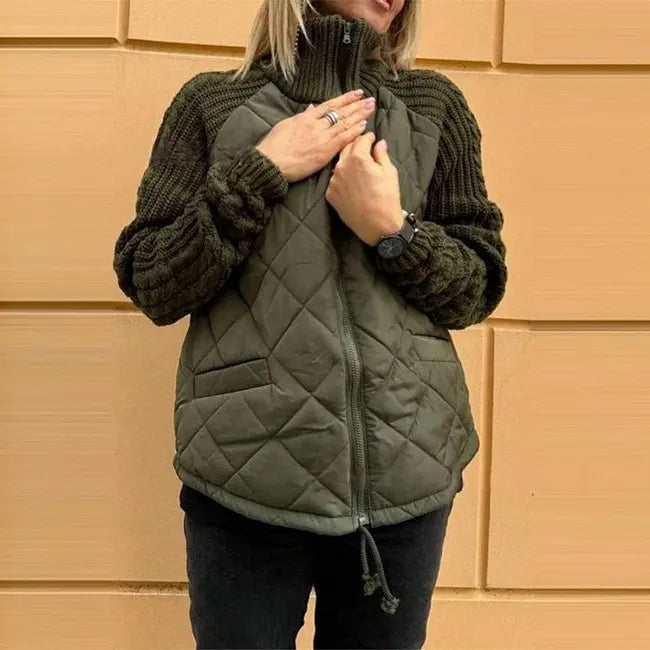 Pearline – Quilted Knit Sleeve Jacket