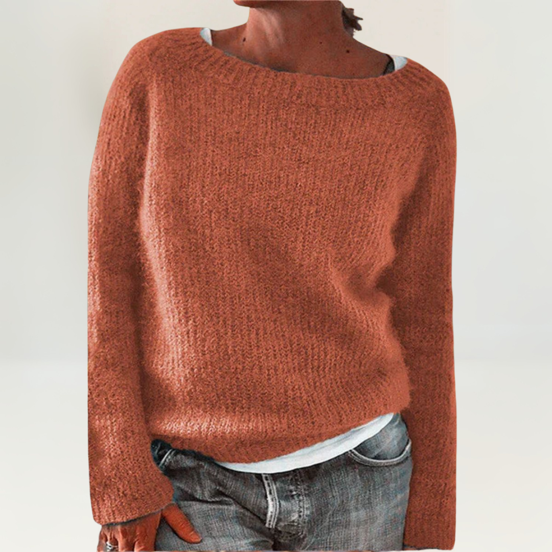 Francine – Relaxed Knit Crew Neck Sweater