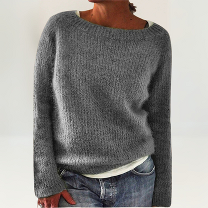 Francine – Relaxed Knit Crew Neck Sweater
