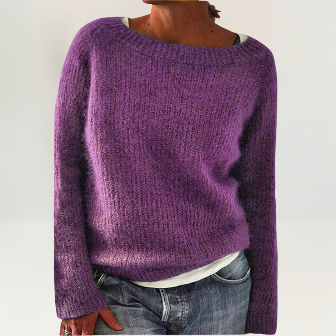 Francine – Relaxed Knit Crew Neck Sweater