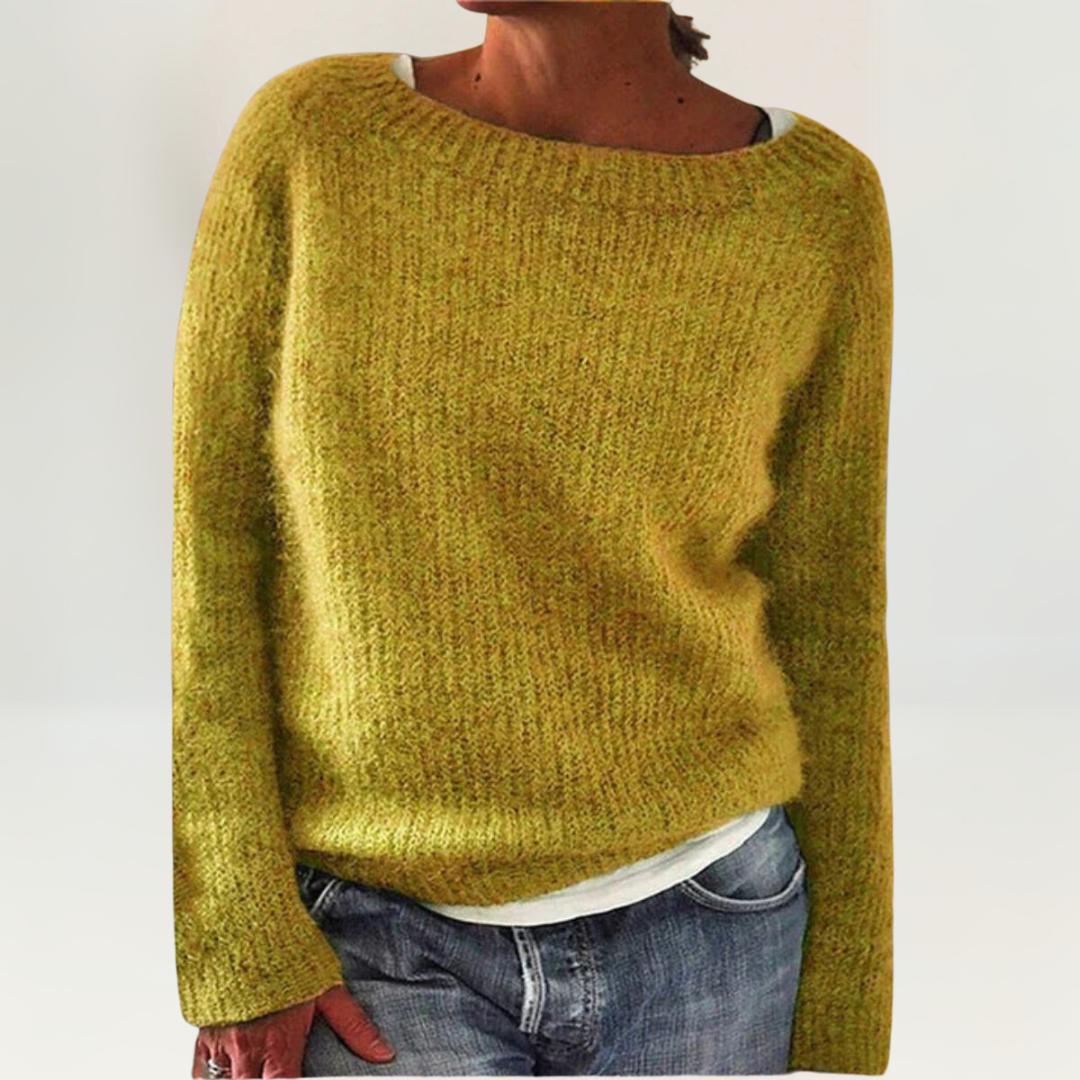 Francine – Relaxed Knit Crew Neck Sweater