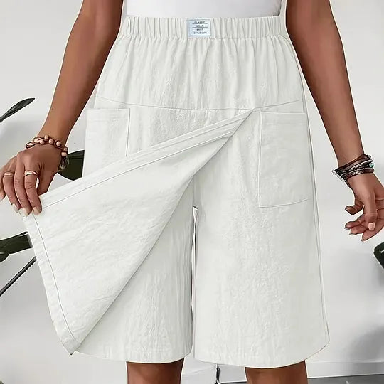 Nadine – Relaxed Wide-Leg Casual Shorts