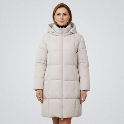 Imogene – Hooded Long Puffer Coat