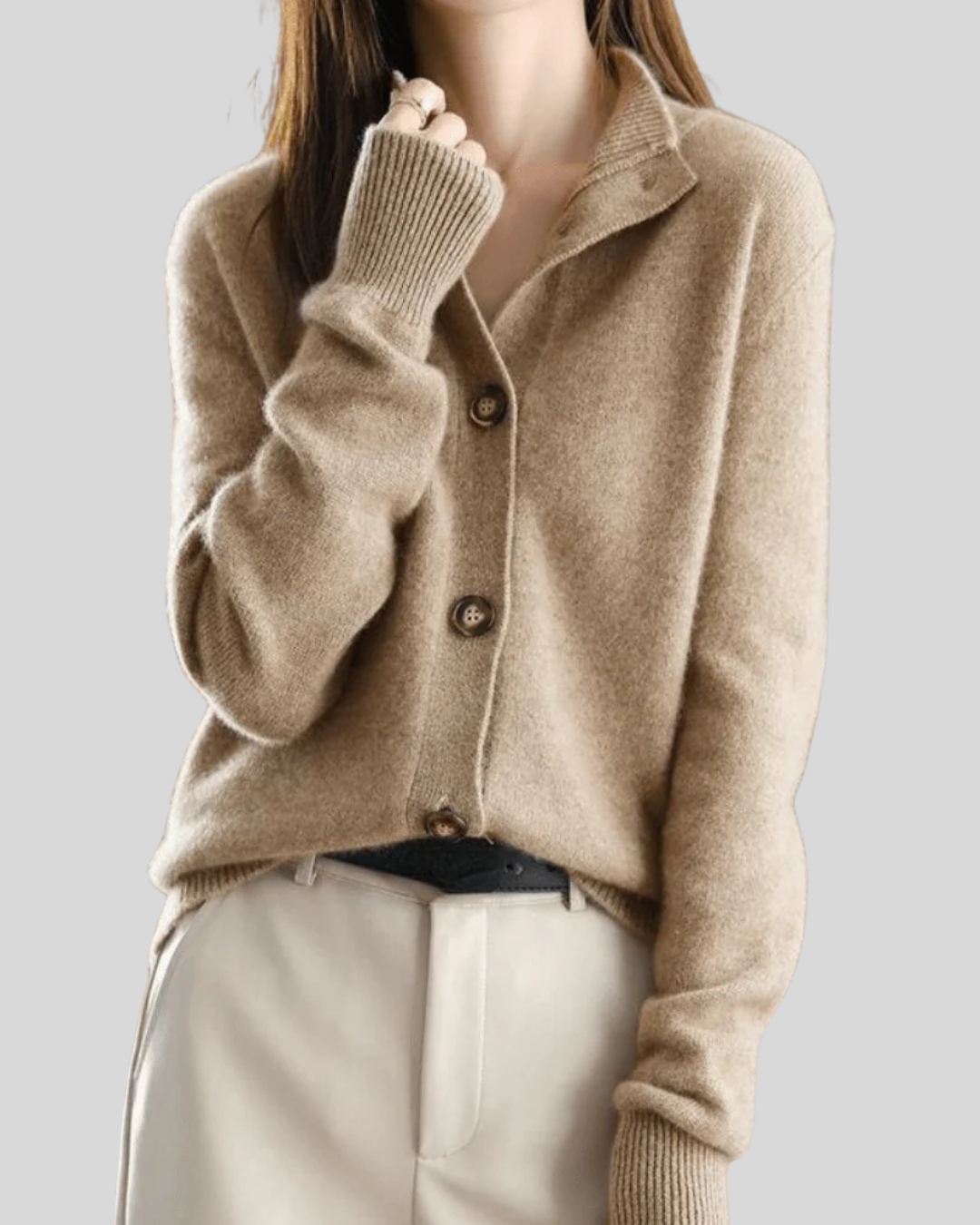 Claudette – Button-Down Knit Cardigan