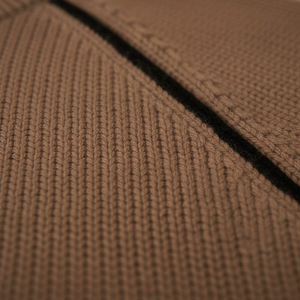 Gretchen – Ribbed Turtleneck Sweater with Contrast Trim