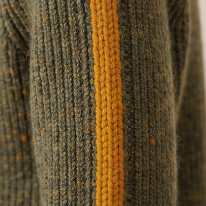 Josie – Ribbed Turtleneck Sweater with Contrast Trim