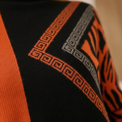 Gabriella – Turtleneck Sweater with Graphic Details