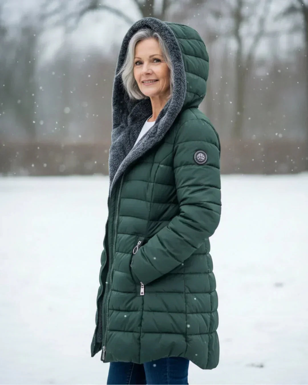 Alma – Quilted Hooded Puffer Coat