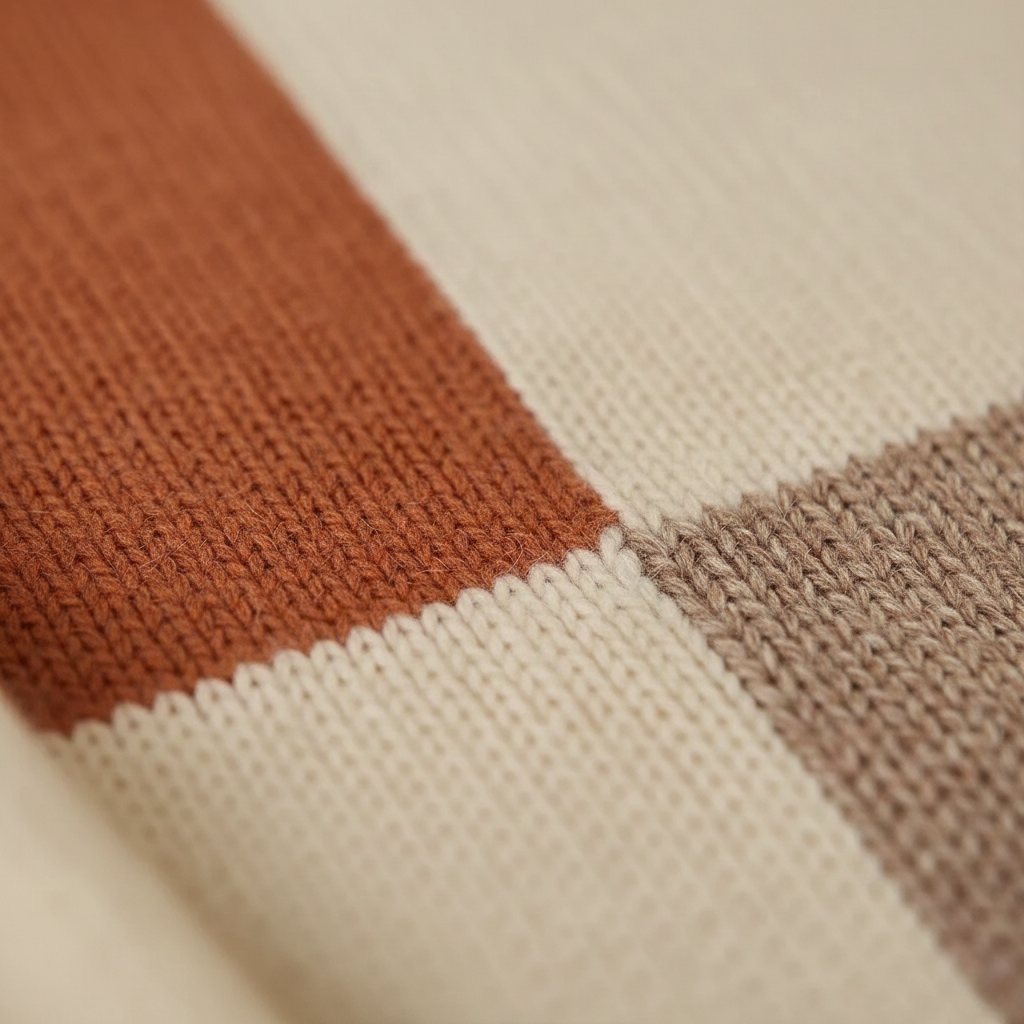 Tracy – Color Block Turtleneck Sweater