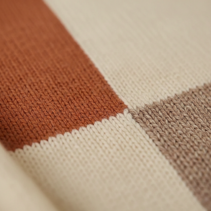 Tracy – Color Block Turtleneck Sweater