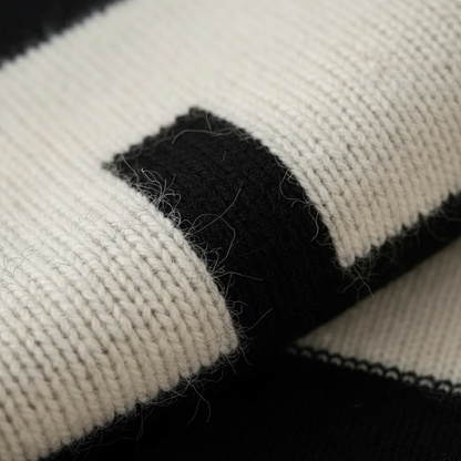 Tina – Geometric Block Knit Sweater