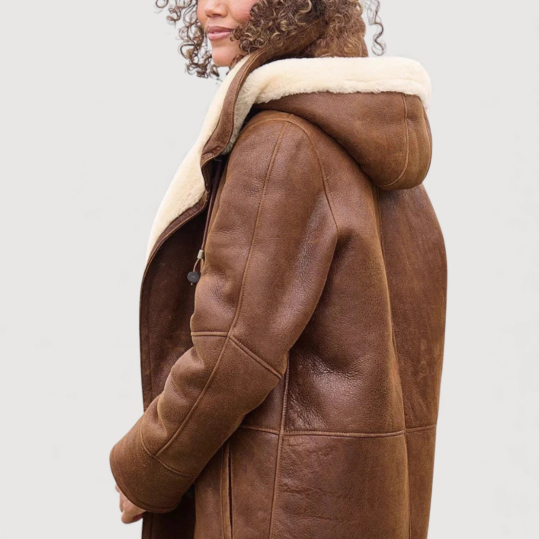 Mandy – Shearling-Look Toggle Coat
