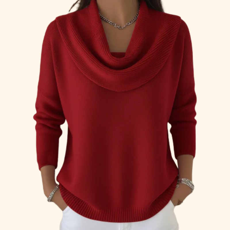 Isadora – Cowl Neck Knit Sweater