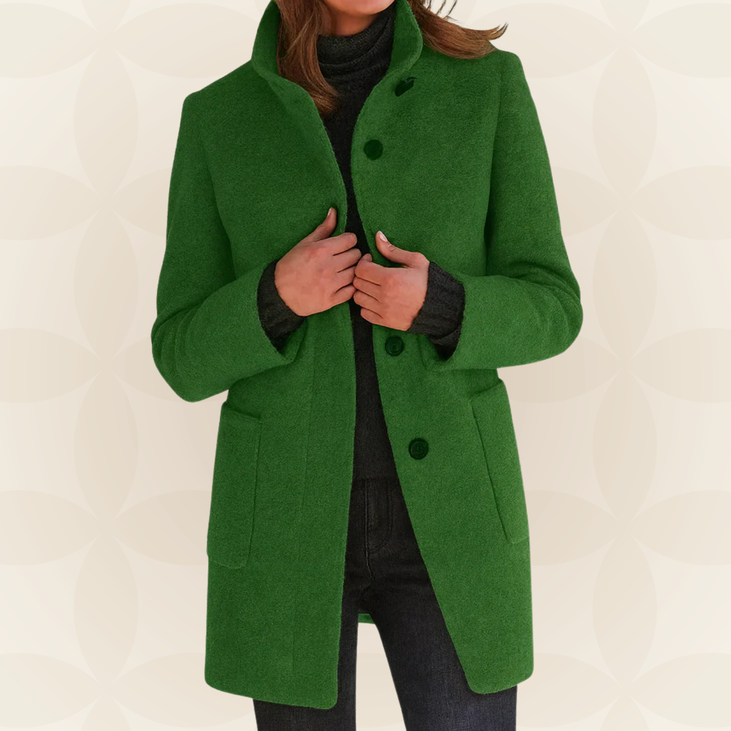Margaret – Tailored Stand-Collar Coat