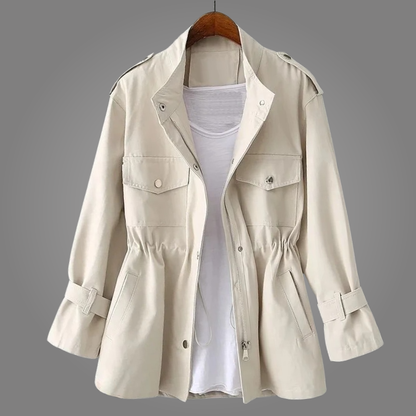 Wendy – Cinched Waist Utility Jacket