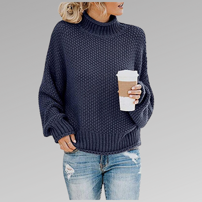 Dawn – Turtleneck Knit Oversized Sweater