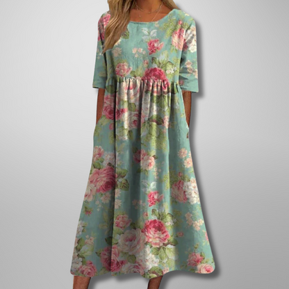 September | Relaxed Floral Midi Dress