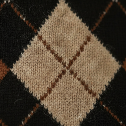 Amy – Argyle Knit Sweater