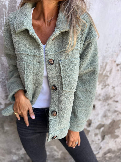 Rae – Cozy Teddy Shacket Jacket