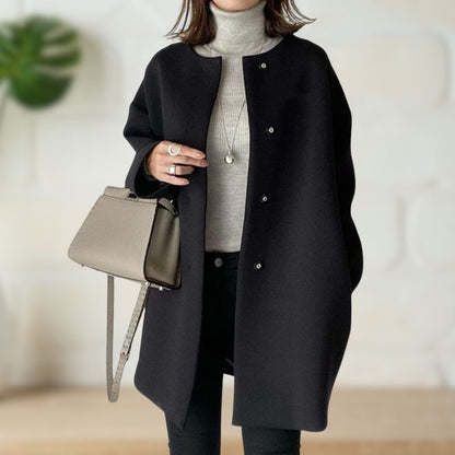 Shannon – Mid-Length Button-Front Coat