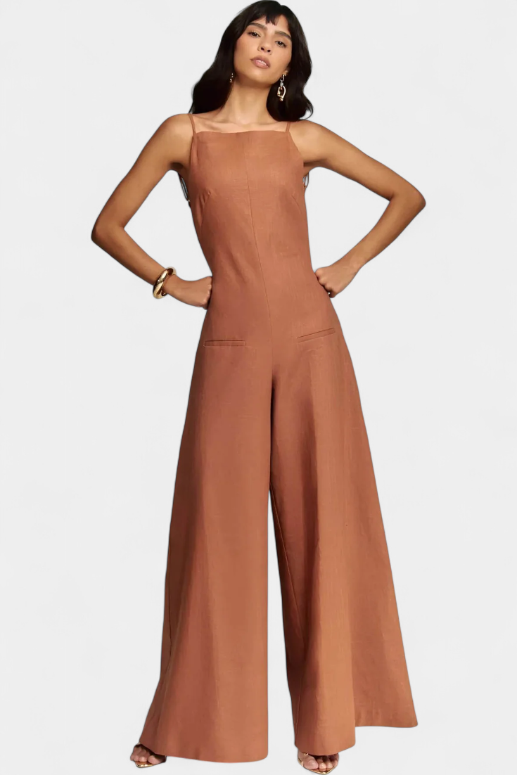 Teresa – Wide Leg Structured Jumpsuit