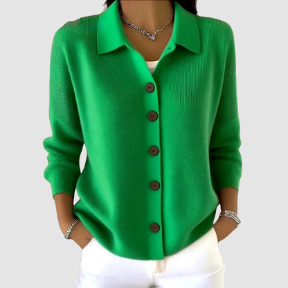 Leona – Button-Up Knit Cardigan