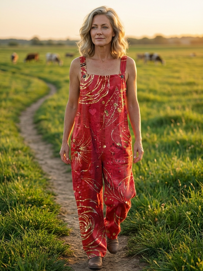 Edie | Abstract-Print Overalls