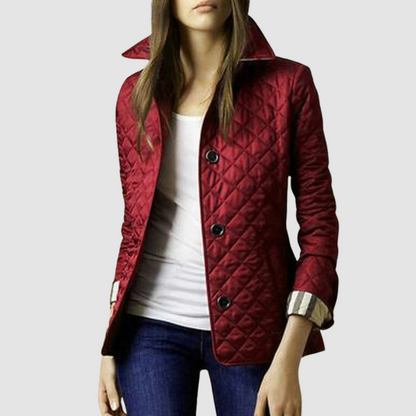 Stephanie – Quilted Button-Up Jacket