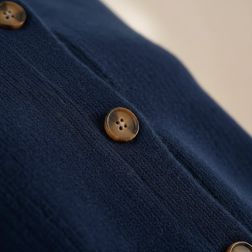 Penny – Button-Up Collared Knit Cardigan
