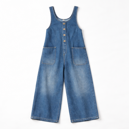 Tammy – Relaxed Denim-Look Overalls