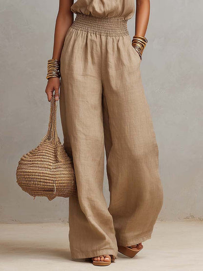 Barbara – Halter Neck Wide-Leg Jumpsuit