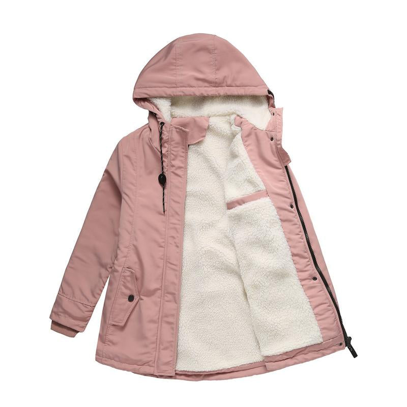 Priscilla – Hooded Parka Coat with Fleece Lining