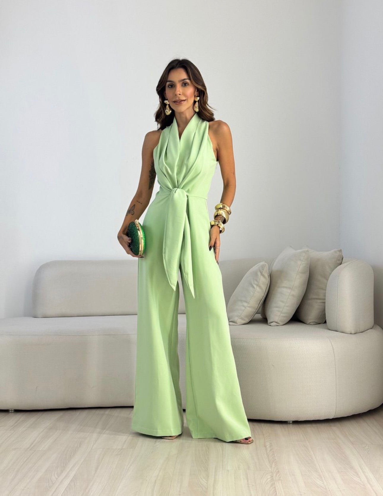 Reba – Halter Neck Wide-Leg Jumpsuit