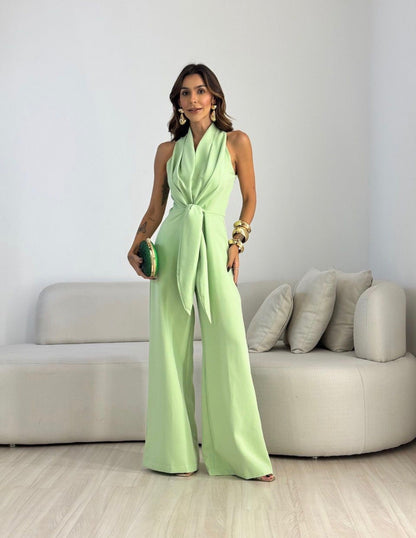 Reba – Halter Neck Wide-Leg Jumpsuit