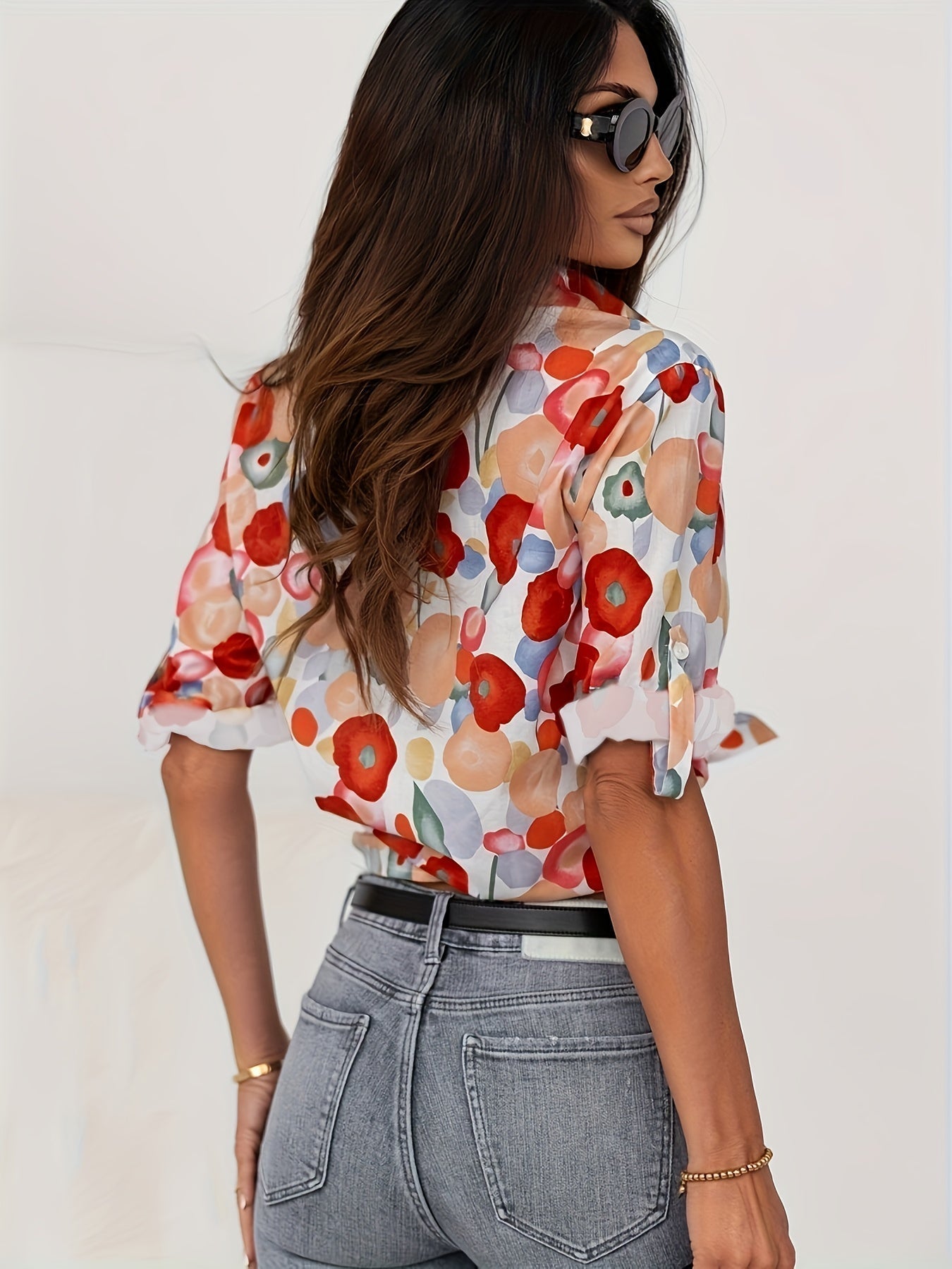 Zaria | Colorful Floral Blouse